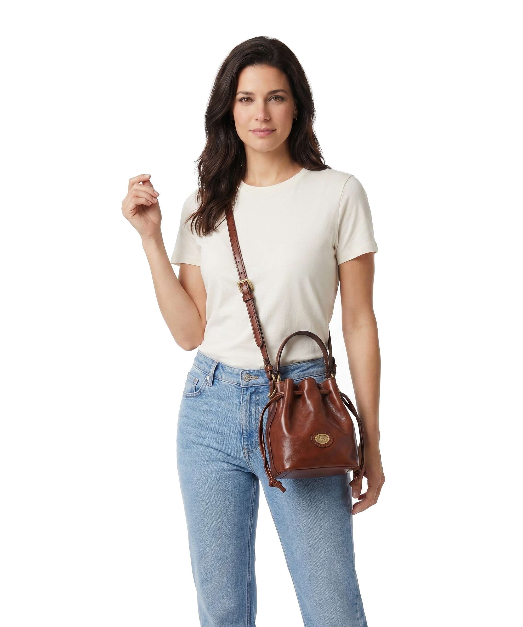 The Bridge Story Donna Bucket bag marrone