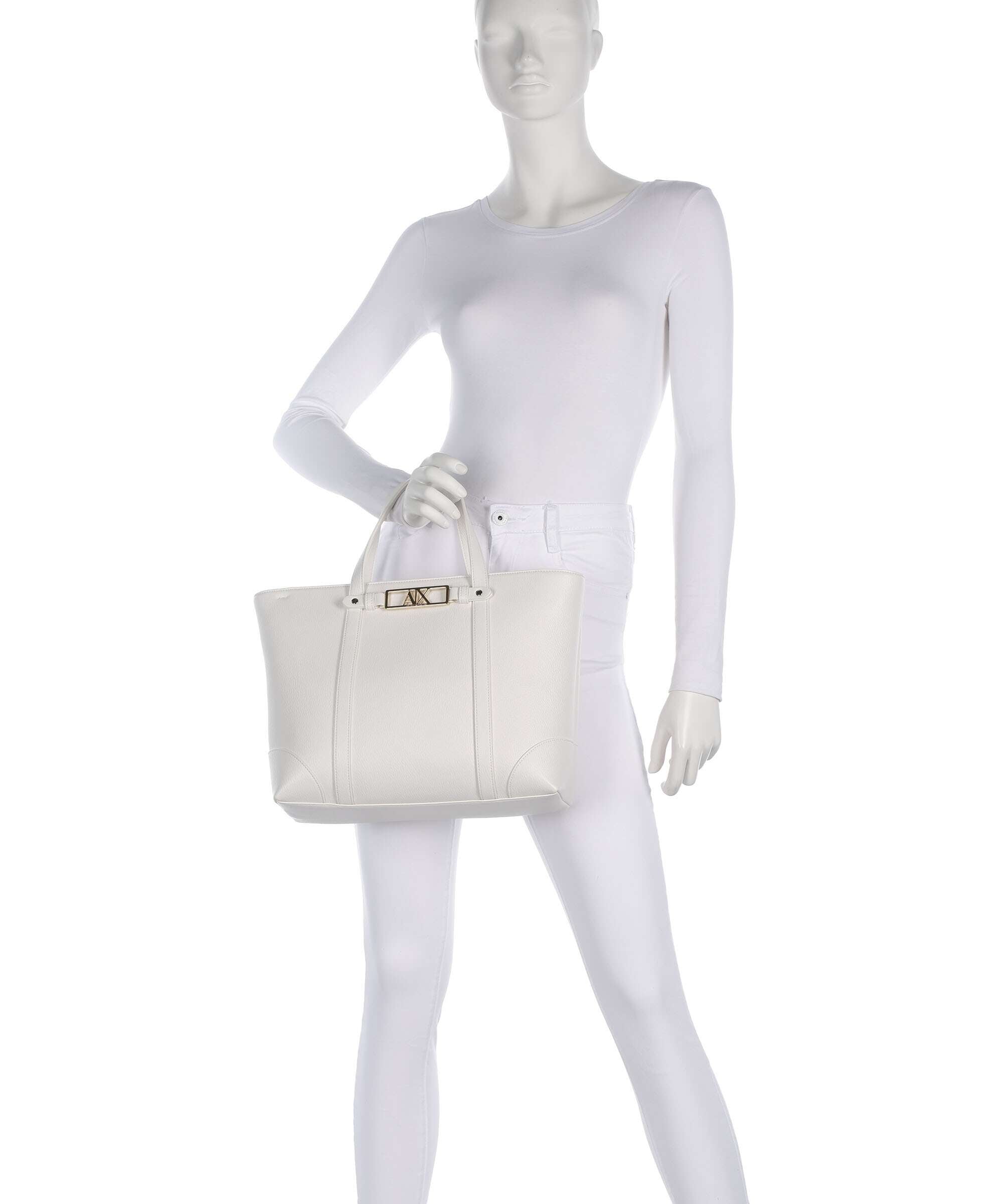 Armani Exchange Polly Handbag off white