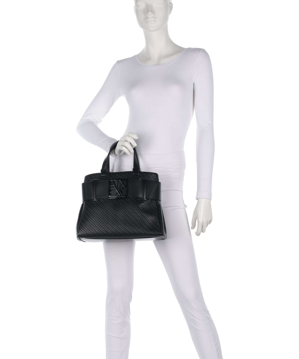 Armani Exchange Susy Soft Woven S Handbag black