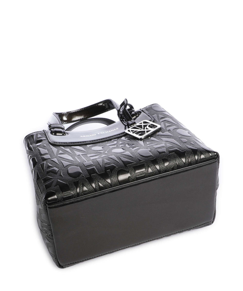 Armani Exchange Liz Patent S Handbag black