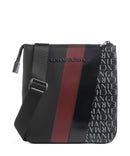 Armani Exchange Dylan Taška cez rameno black/pomegranate/black shiny