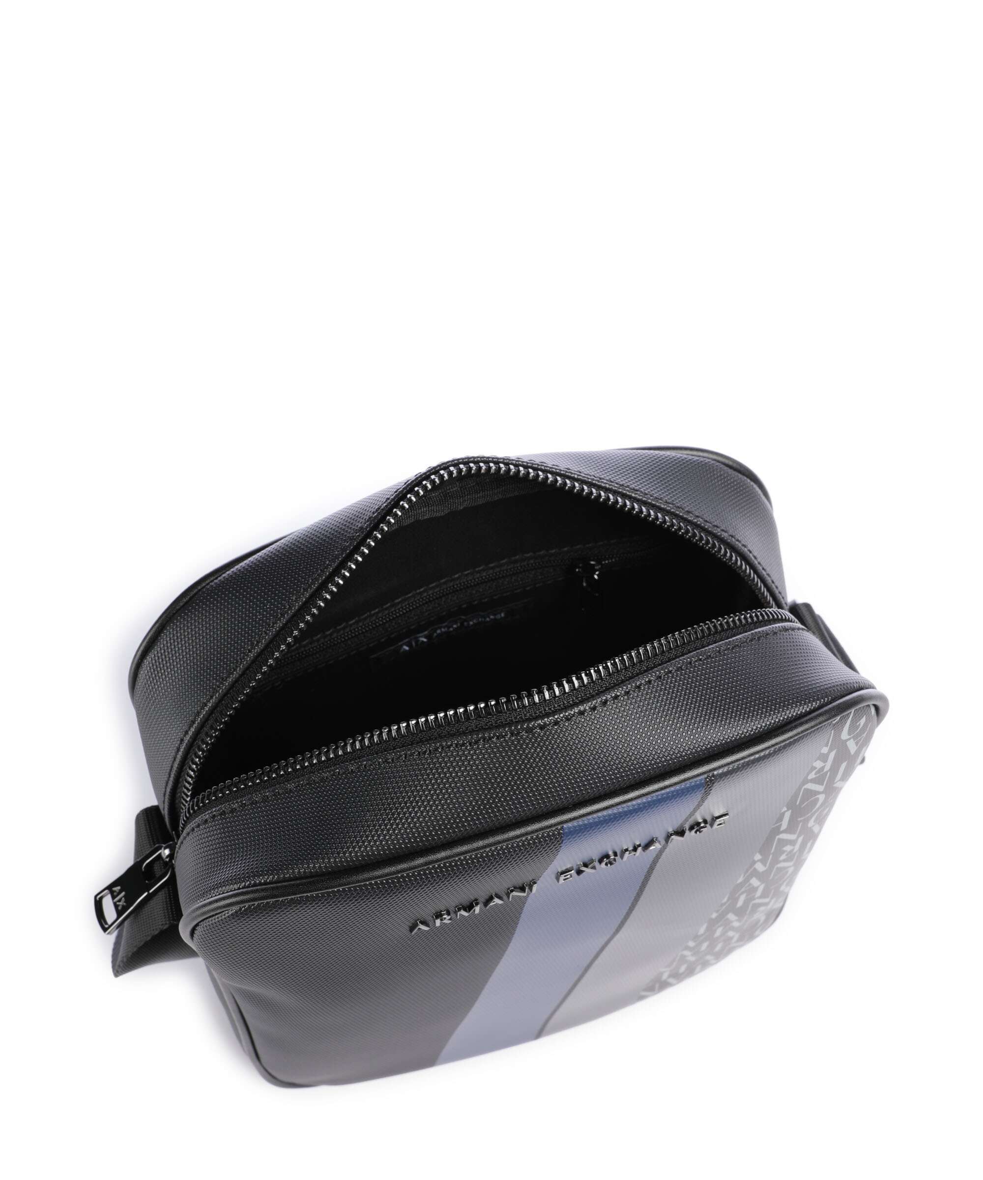 Armani Exchange Dylan Crossbody bag deep navy/estate blue/deep navy shiny