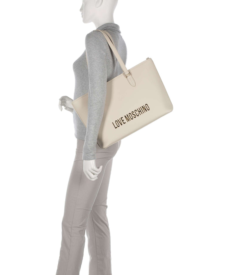 Love Moschino Bold Love Tote bag avorio