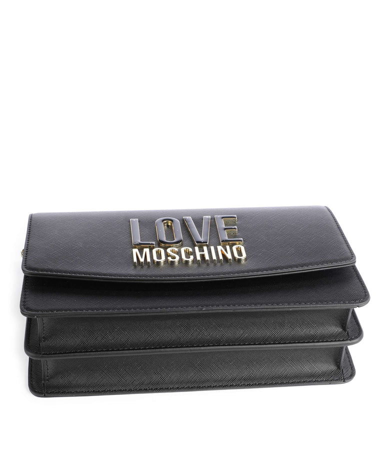 Love Moschino Jelly Logo Crossbody bag nero