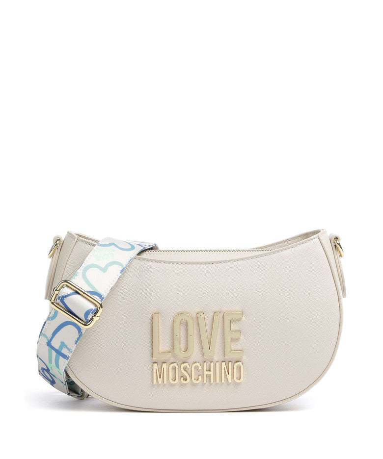 Love Moschino Jelly Logo Crossbody bag avorio