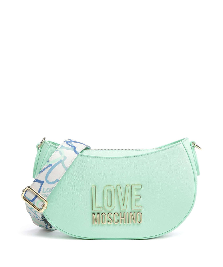 Love Moschino Jelly Logo Crossbody bag menta