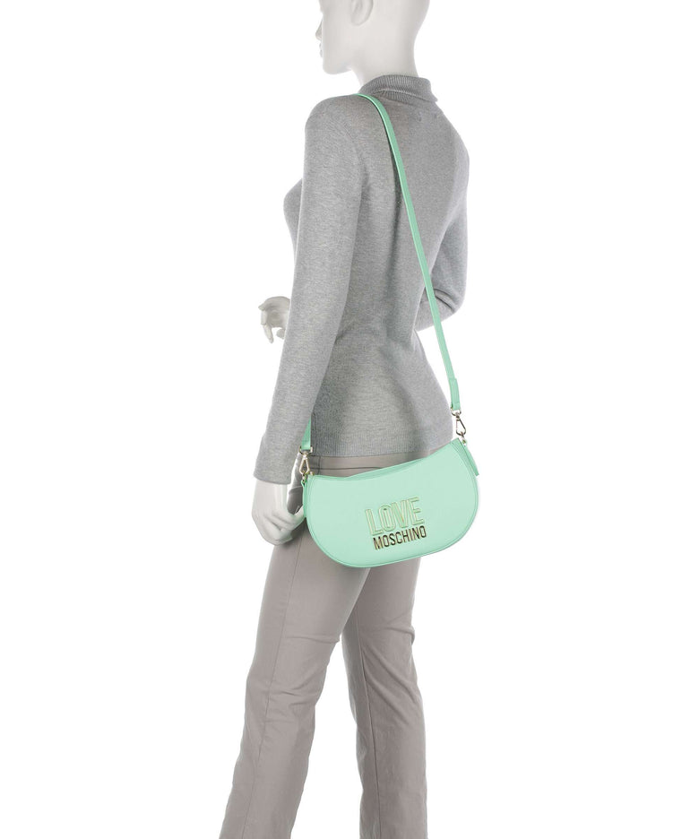 Love Moschino Jelly Logo Crossbody bag menta