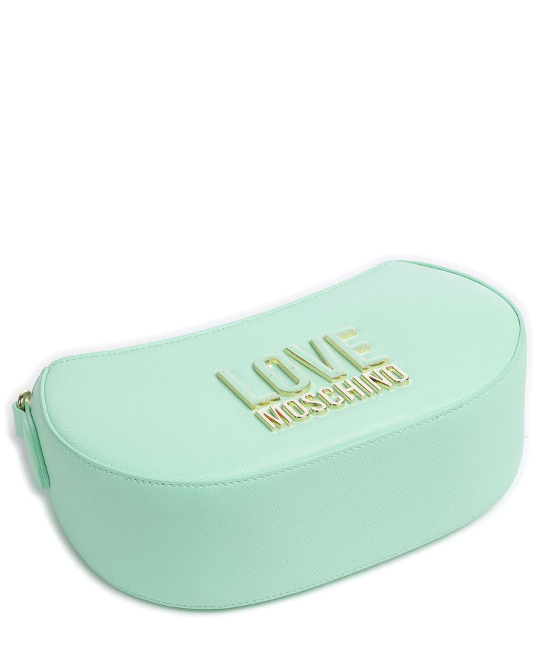 Love Moschino Jelly Logo Crossbody bag menta