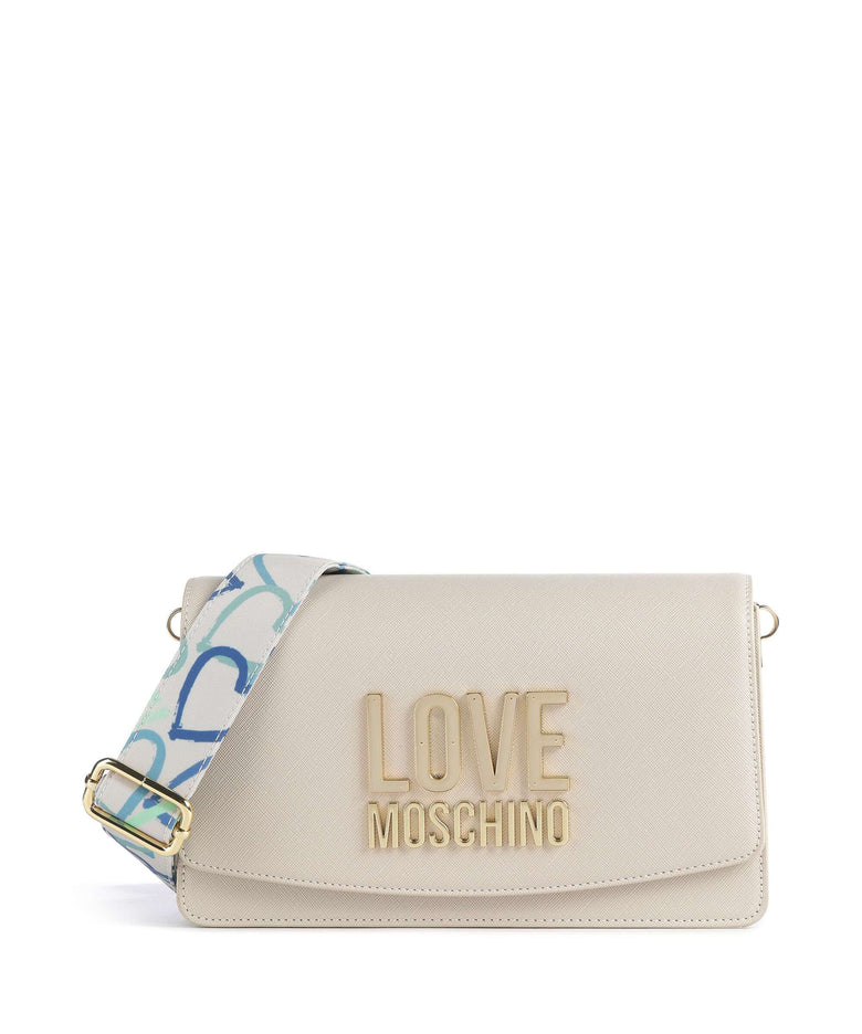 Love Moschino Jelly Logo Crossbody bag avorio