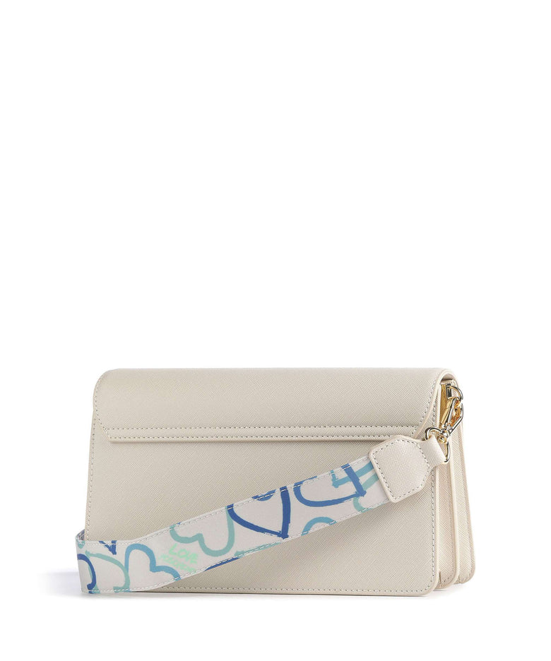 Love Moschino Jelly Logo Crossbody bag avorio