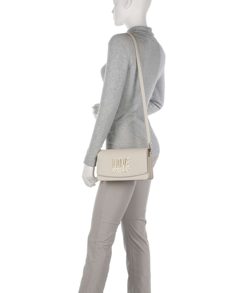 Love Moschino Jelly Logo Crossbody bag avorio