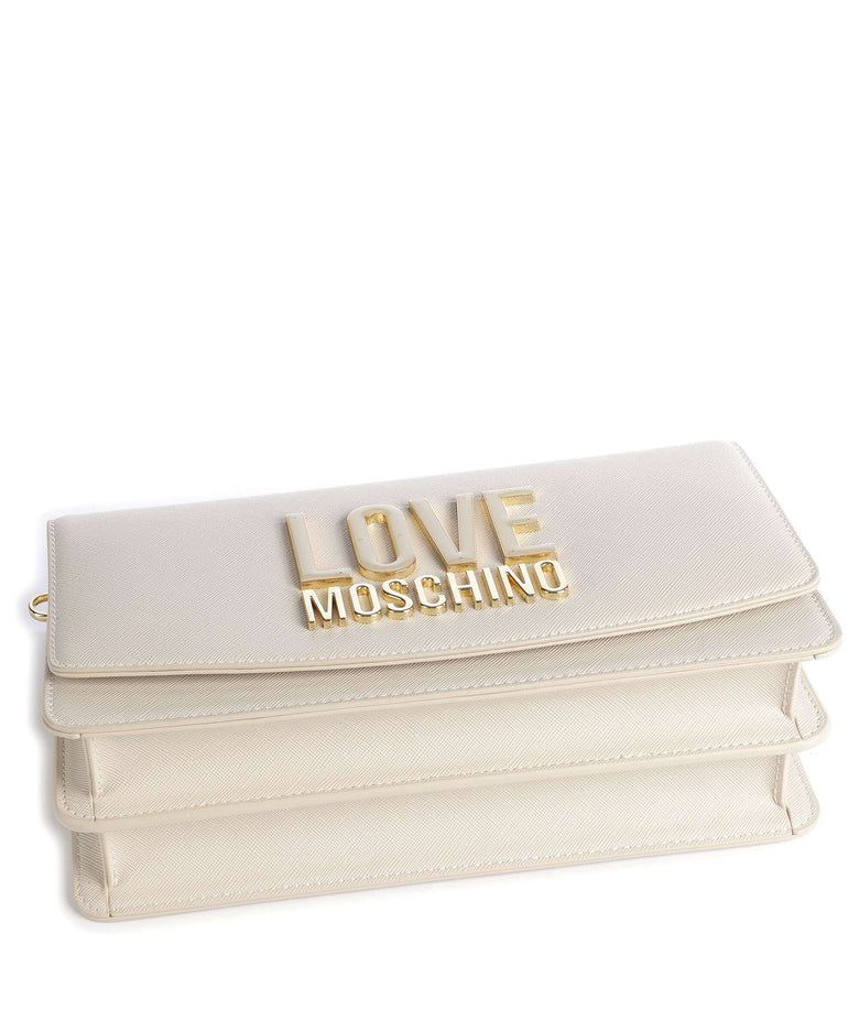 Love Moschino Jelly Logo Crossbody bag avorio