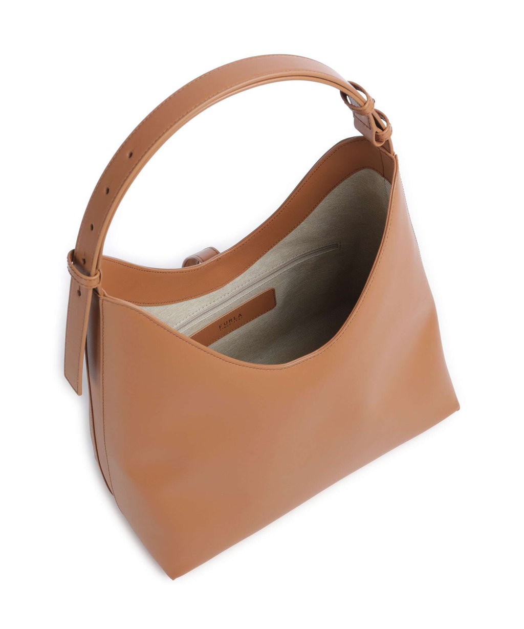 Furla Goccia M Hobo bag brandy
