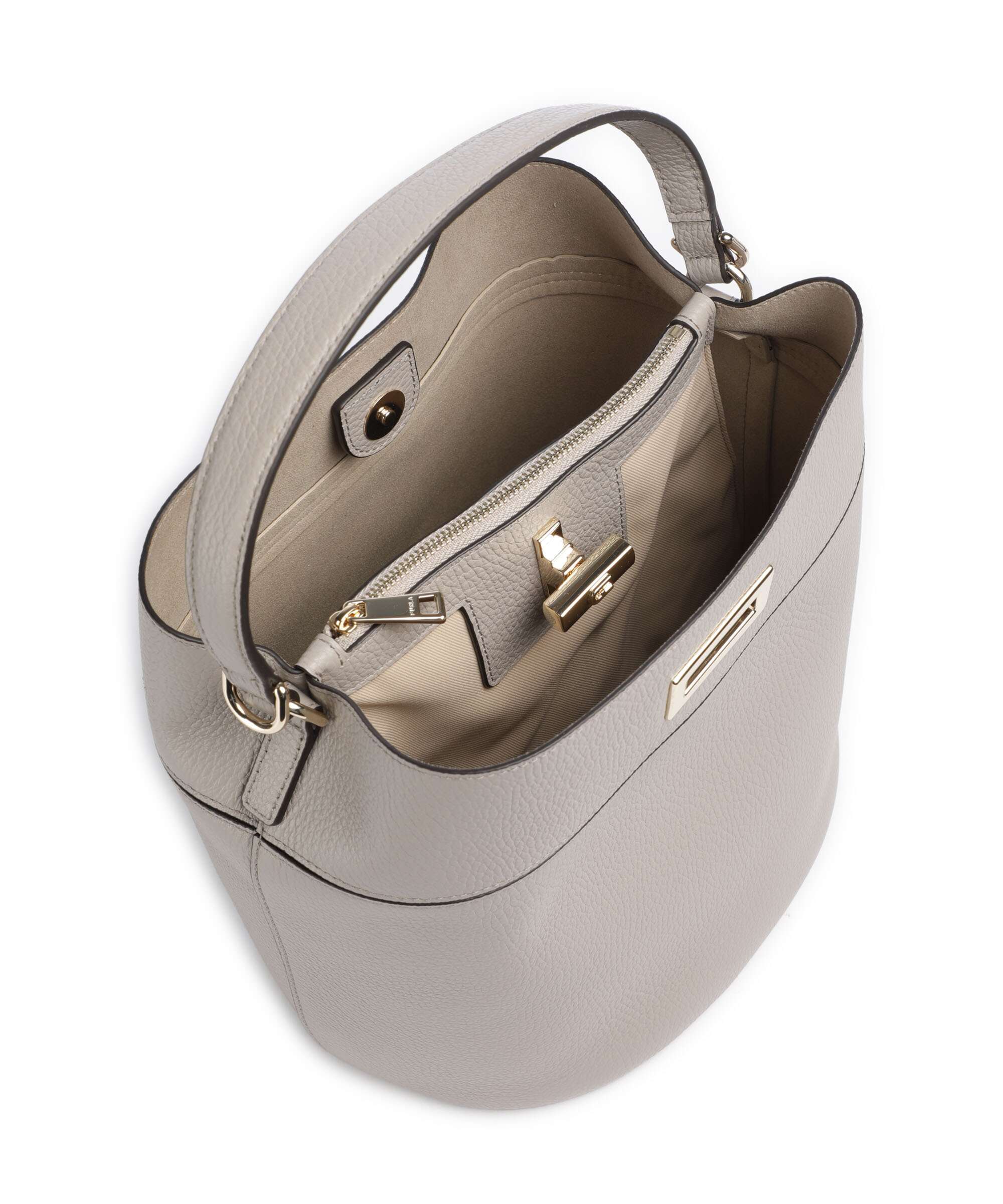 Furla Amelia M Bucket bag cachemire gray