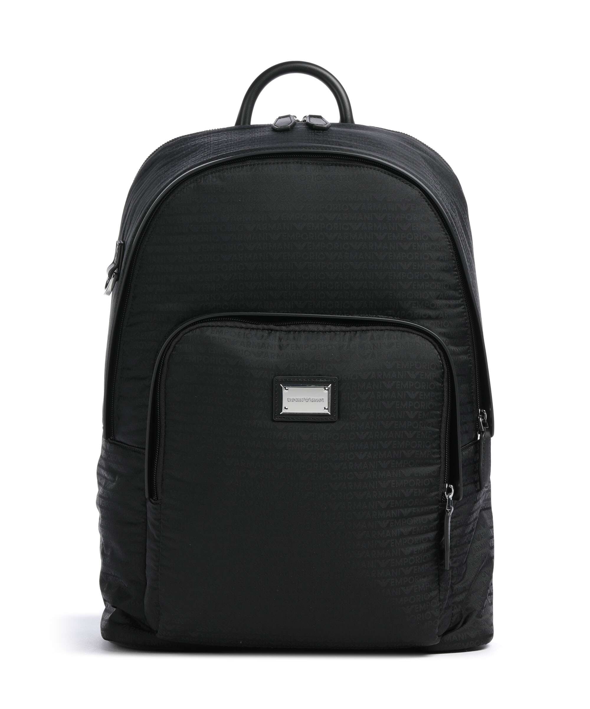 Emporio Armani Monogram Backpack black beauty