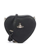Vivienne Westwood Heart Saffiano Biogreen Mini Taška cez rameno black