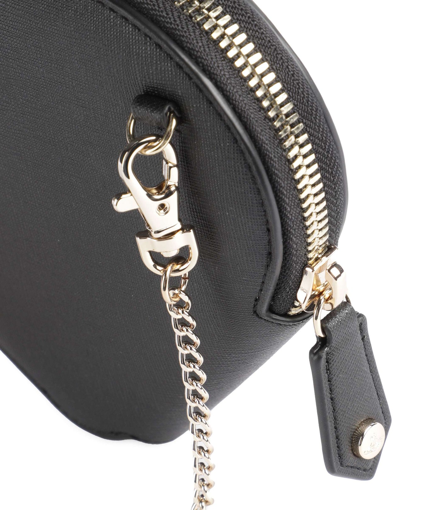 Vivienne Westwood Heart Saffiano Biogreen Crossbody bag black