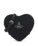 Vivienne Westwood Louise Heart Grain Taška cez rameno black