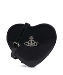 Vivienne Westwood Louise Heart Shiny Patent Taška cez rameno black