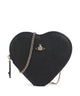 Vivienne Westwood Saffiano Heart Taška cez rameno black