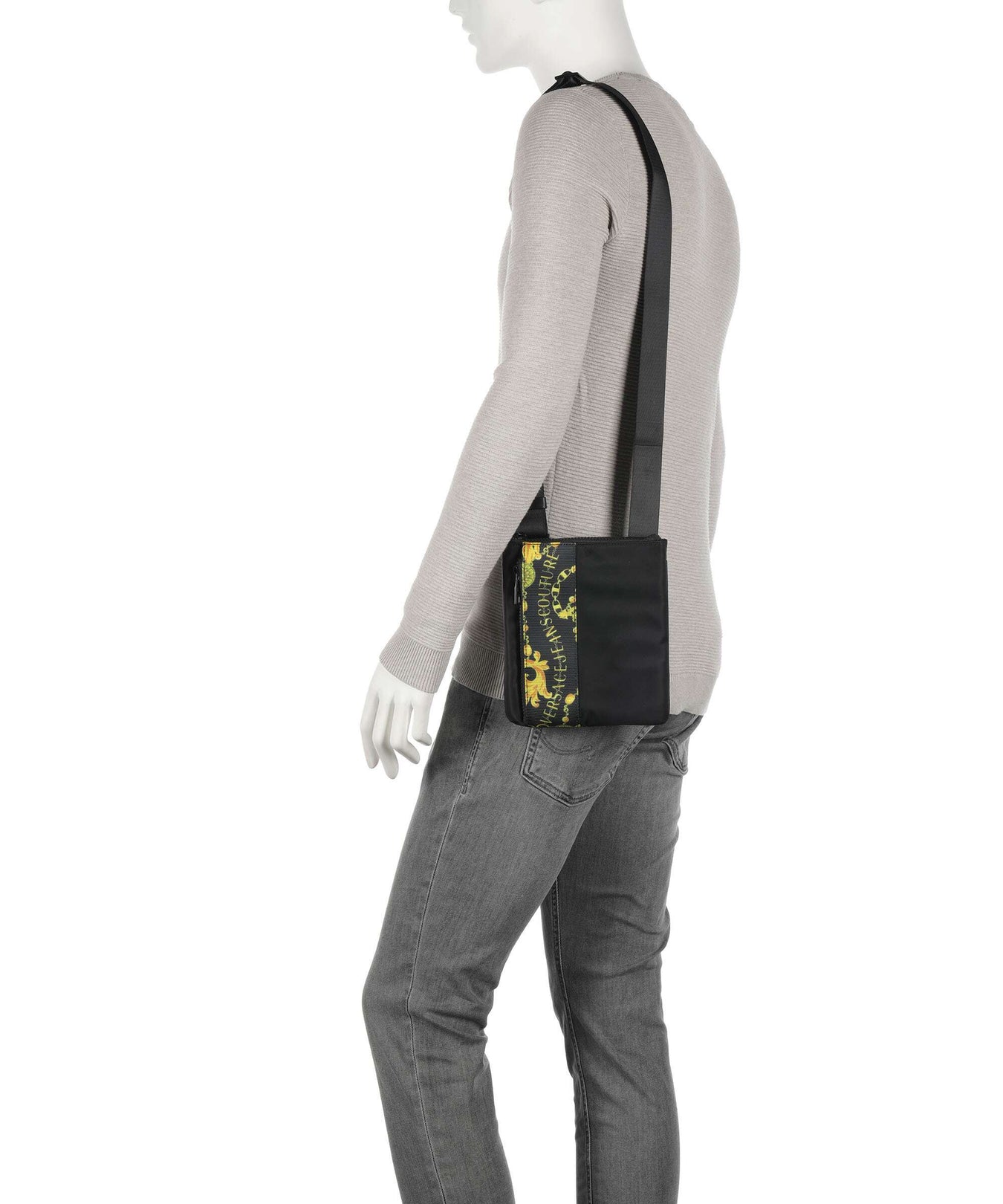 Versace Jeans Couture Iconic Logo Crossbody bag black/gold