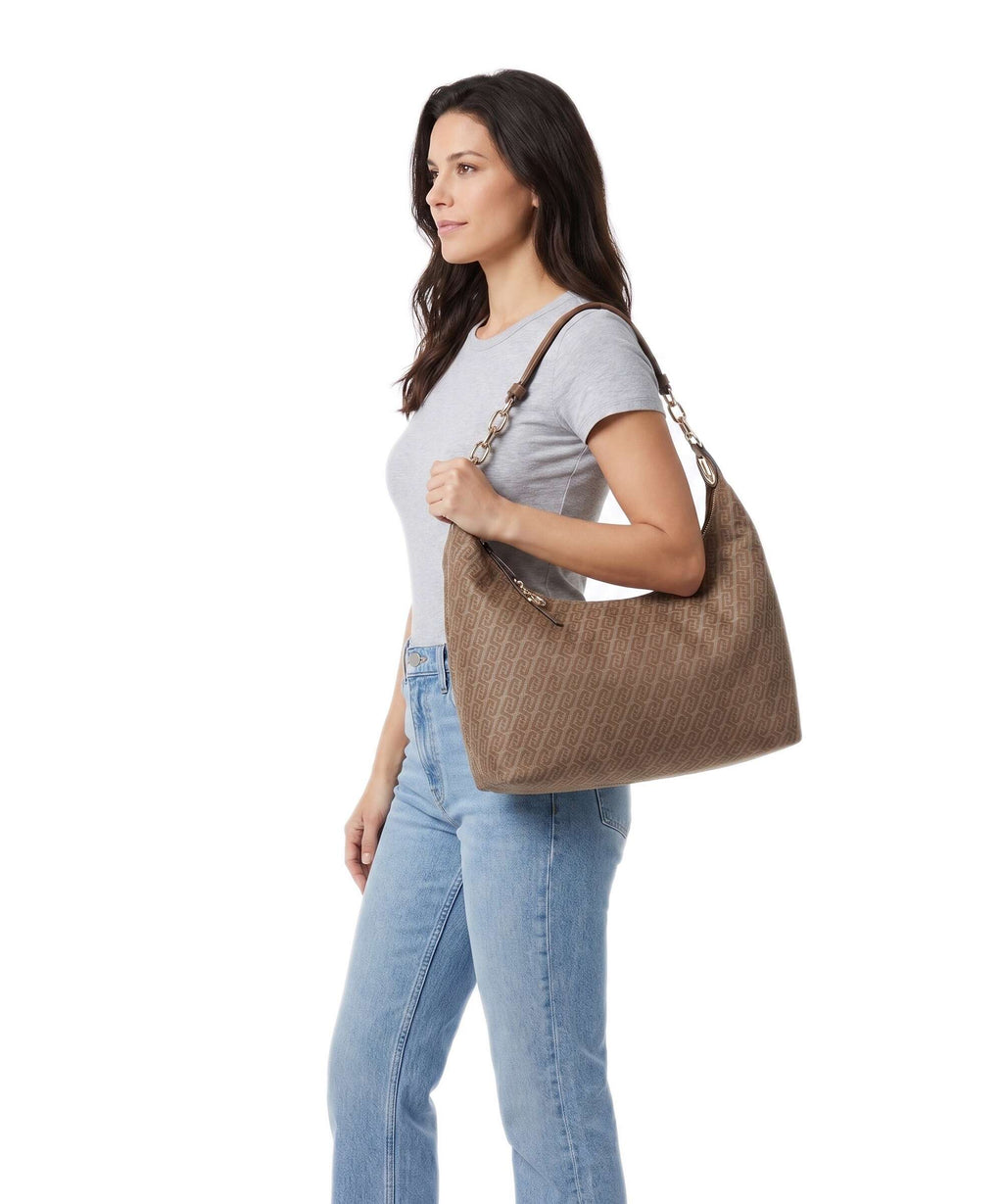 Liu Jo Faiza M Hobo bag naturale
