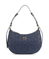 Pinko Half Moon Mini Taška cez rameno blu indaco ombroso/antique gold