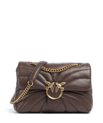 Pinko Love Puff Classic Taška cez rameno marrone castano/antique gold