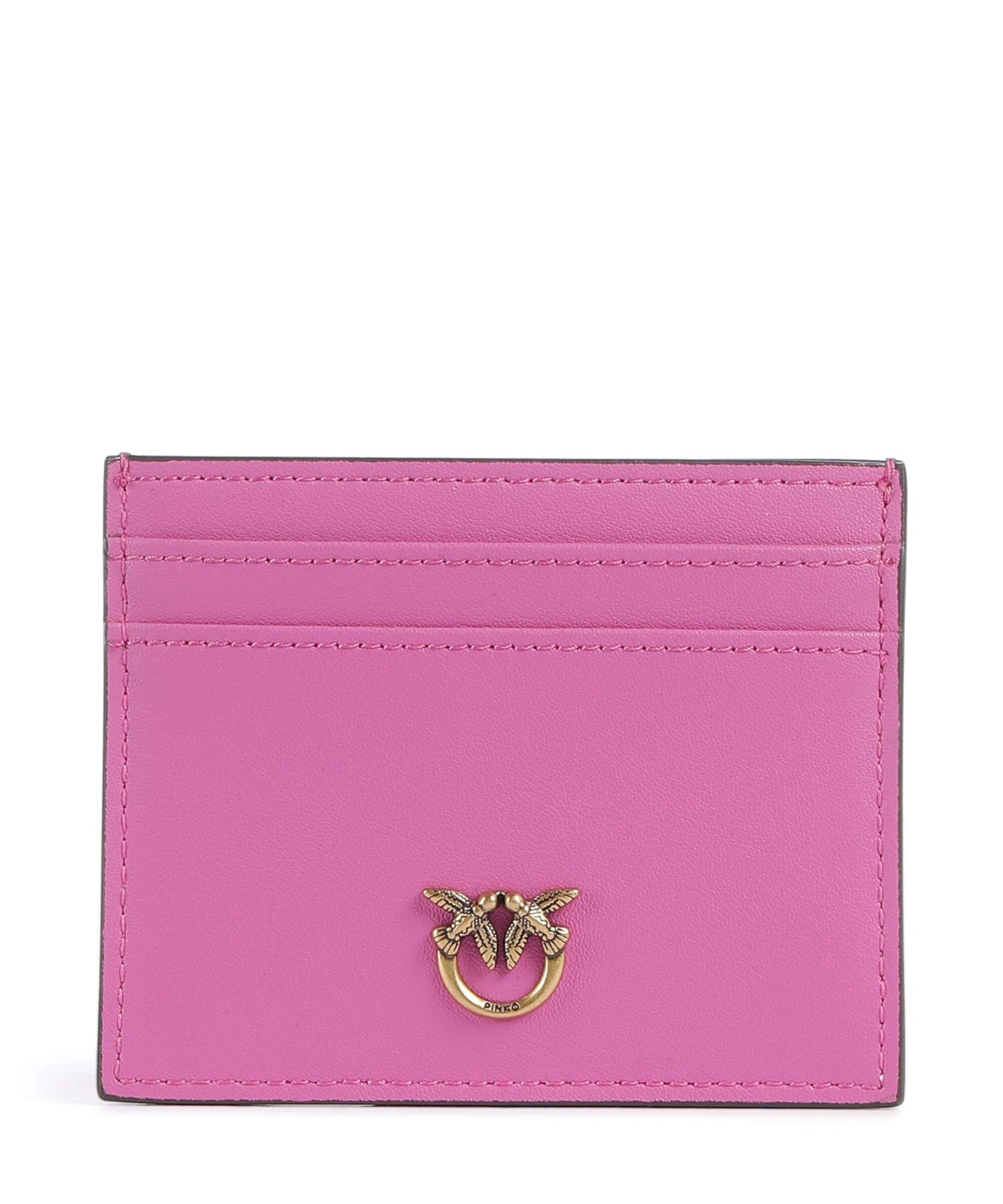 Pinko Credit card holder rosa flogo/antique gold