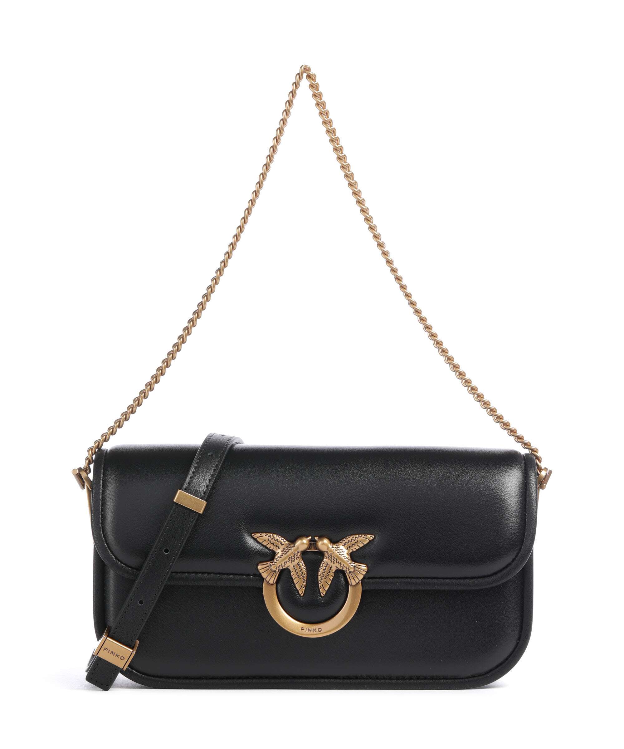 Pinko Love Box Horizontal Shoulder bag nero/antique gold