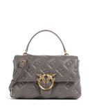 Pinko Love Lady Puff Classic Handbag grigio asfalto/antique gold