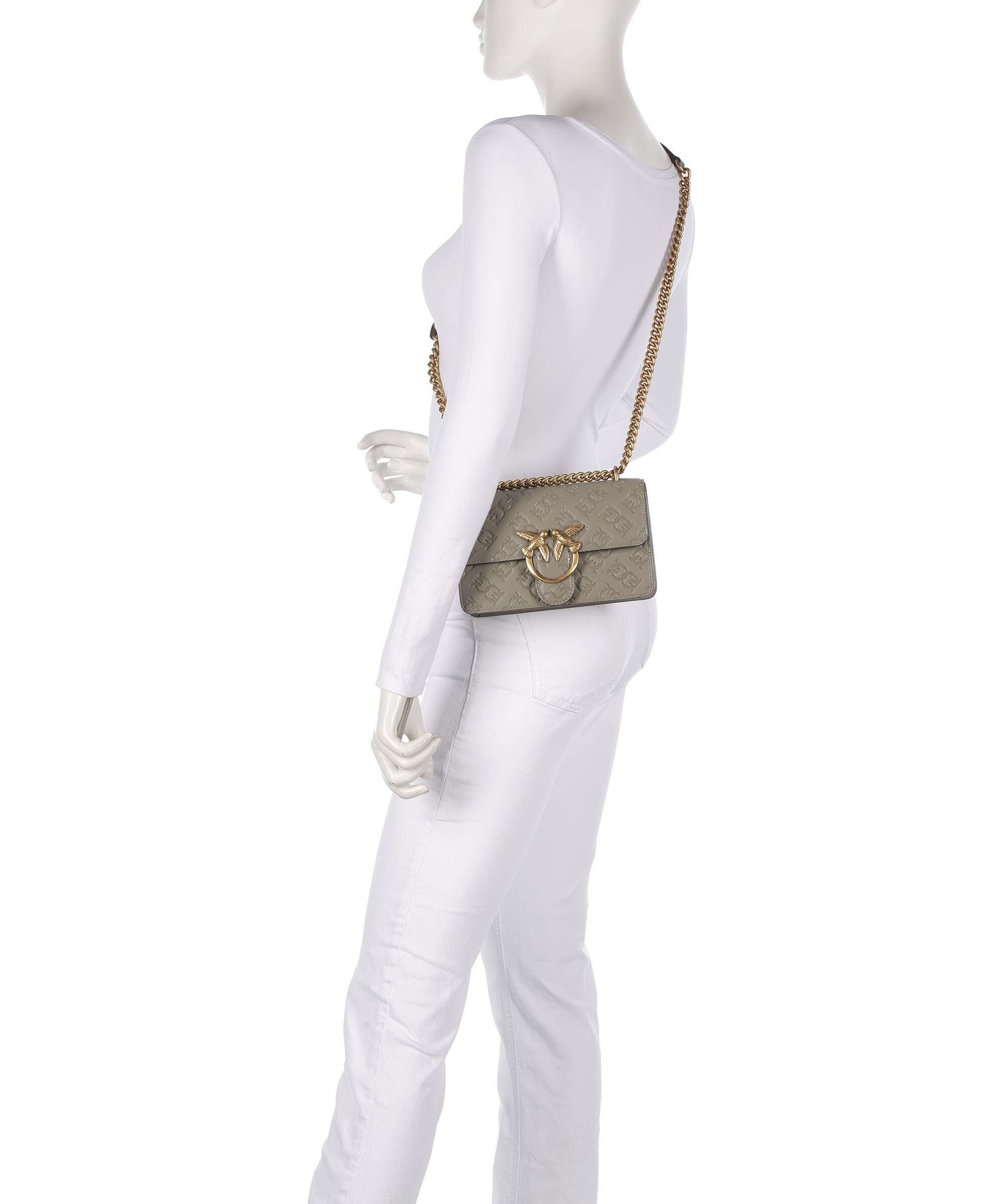 Pinko Love One Mini Shoulder bag noce/antique gold