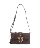 Pinko Love One Mini Slouchy Taška cez rameno marrone castano/antique gold