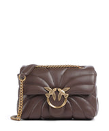 Pinko Love Puff Mini Taška cez rameno marrone castano/antique gold