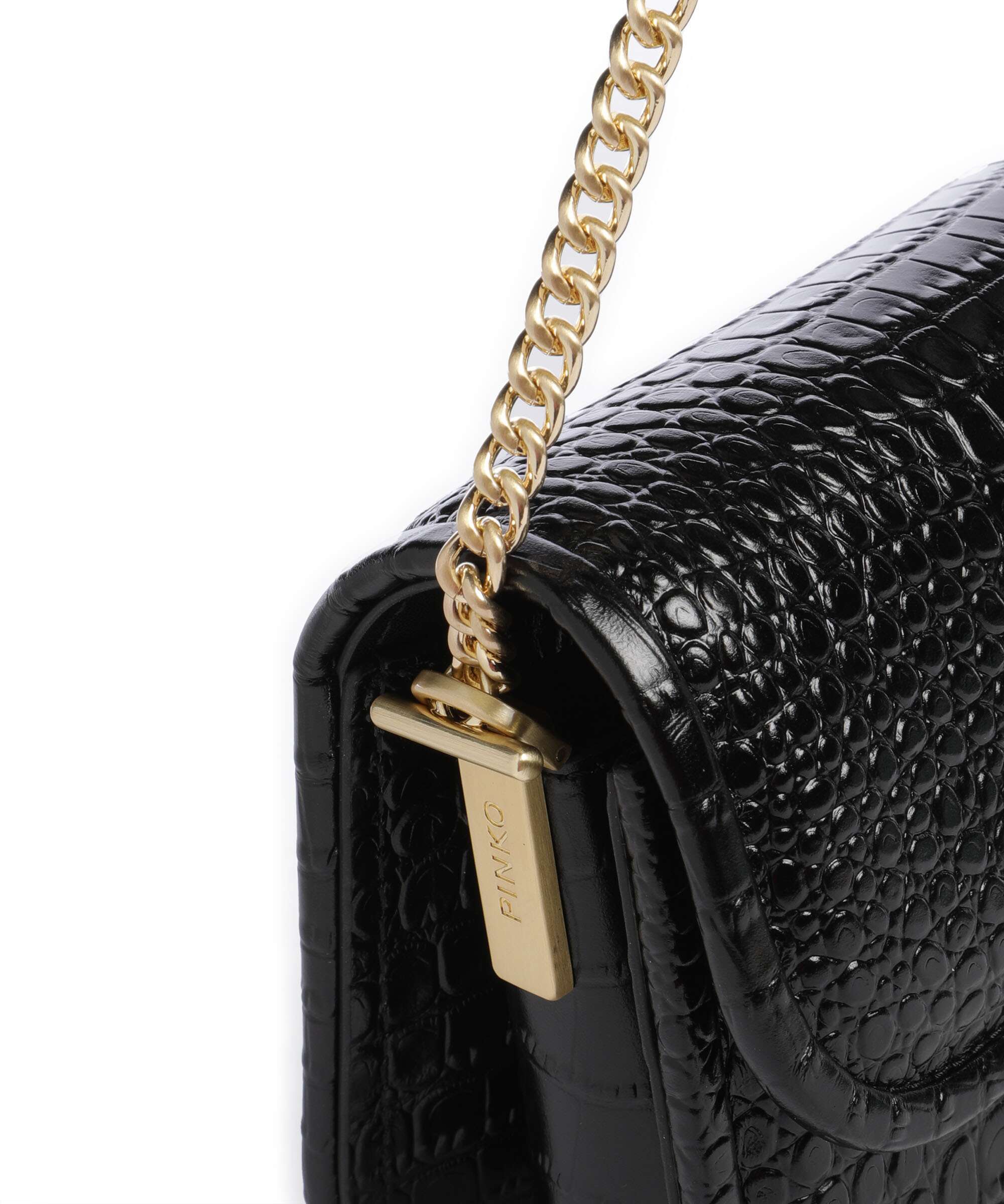 Pinko Love Box Horizontal Shoulder bag nero limousine/matt gold