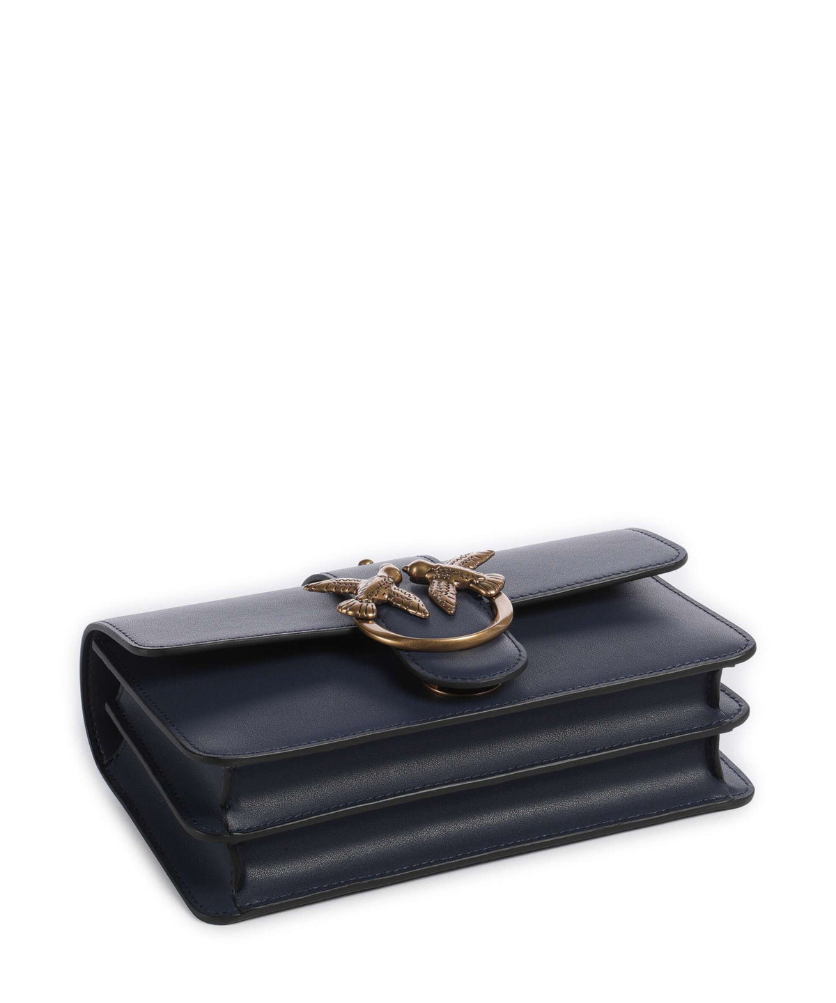 Pinko Love One Mini Crossbody bag blu indaco ombroso/antique gold