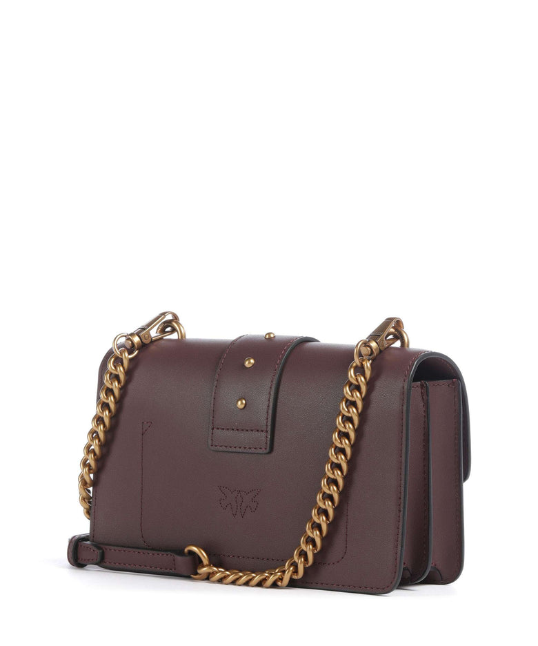 Pinko Love One Mini Crossbody bag cioccolato amaro/antique gold