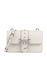 Pinko Love One Mini Taška cez rameno bianco seta/old silver