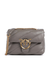 Pinko Love Puff Mini Taška cez rameno grigio asfalto/antique gold