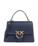 Pinko Love One Classic Kabelka blu indaco ombroso/antique gold