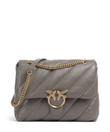Pinko Love Puff Big Taška cez rameno grigio asfalto/antique gold