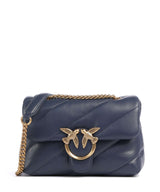 Pinko Love Puff Mini Taška cez rameno blu indaco ombroso/antique gold
