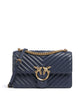 Pinko Love One Classic Shoulder bag blu indaco ombroso/antique gold