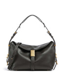 Pinko Saddle Baguette Mini Taška cez rameno verde fango/antique gold