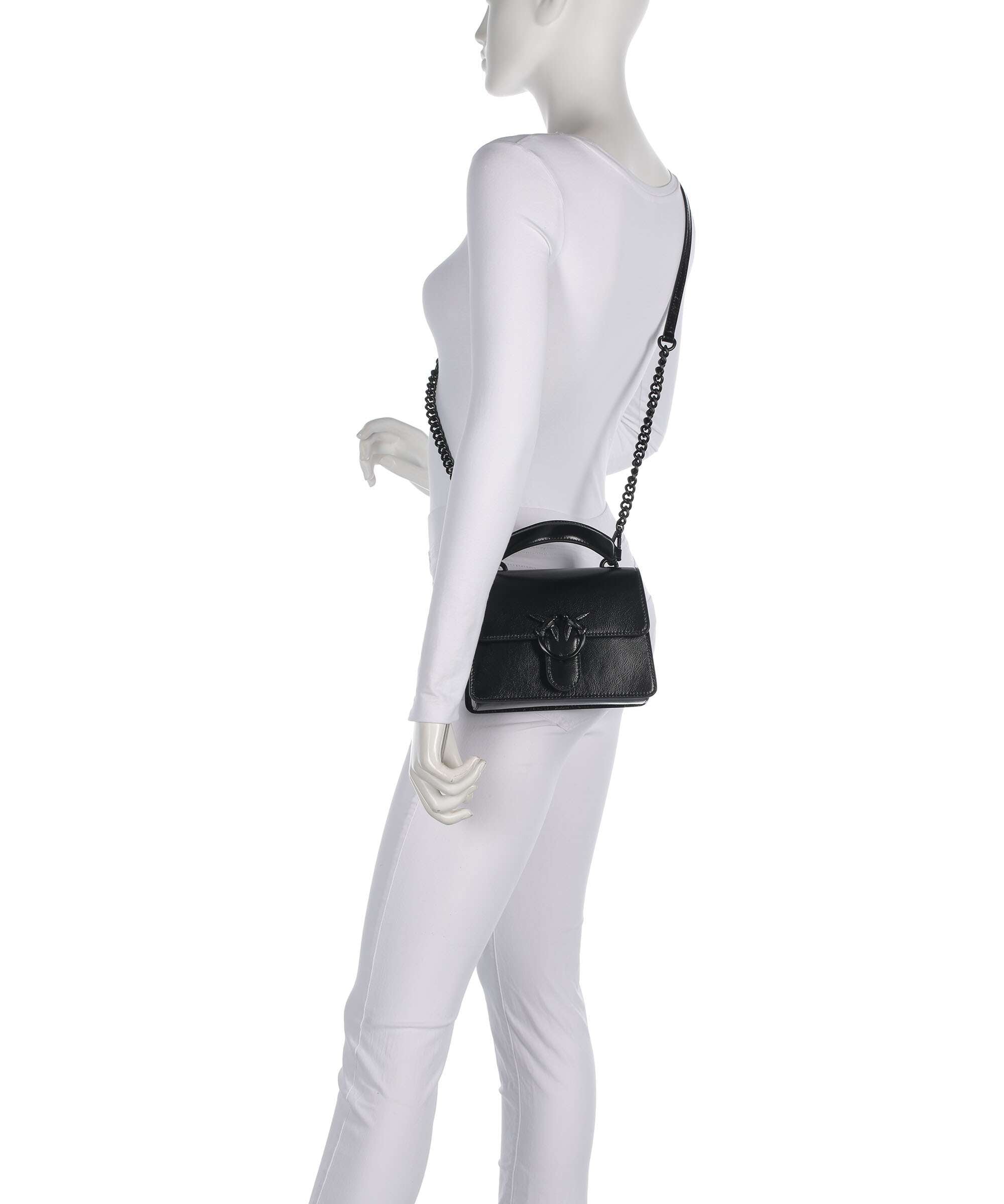 Pinko Love One Mini Handbag nero limousine block color