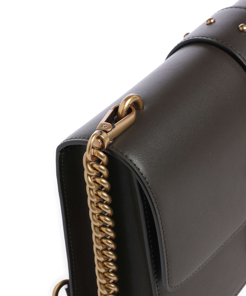 Pinko Love One Classic Crossbody bag verde fango/antique gold