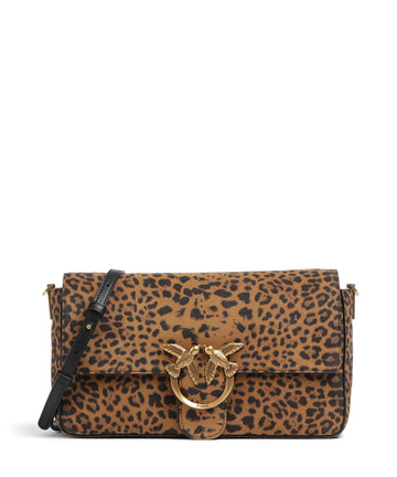 Pinko Love One Classic Slouchy Taška cez rameno brown