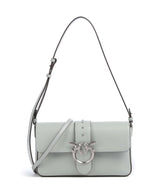 Pinko Love One Classic Slouchy Shoulder bag grigio perla/old silver