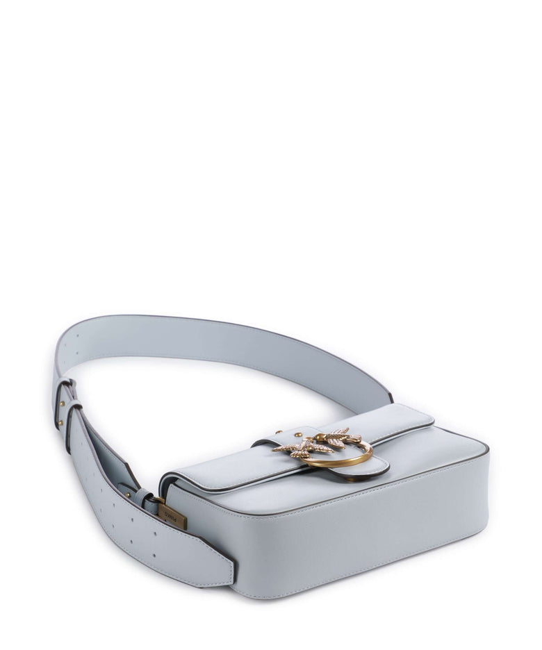 Pinko Love One Mini Slouchy Shoulder bag azzurro celeste/antique gold