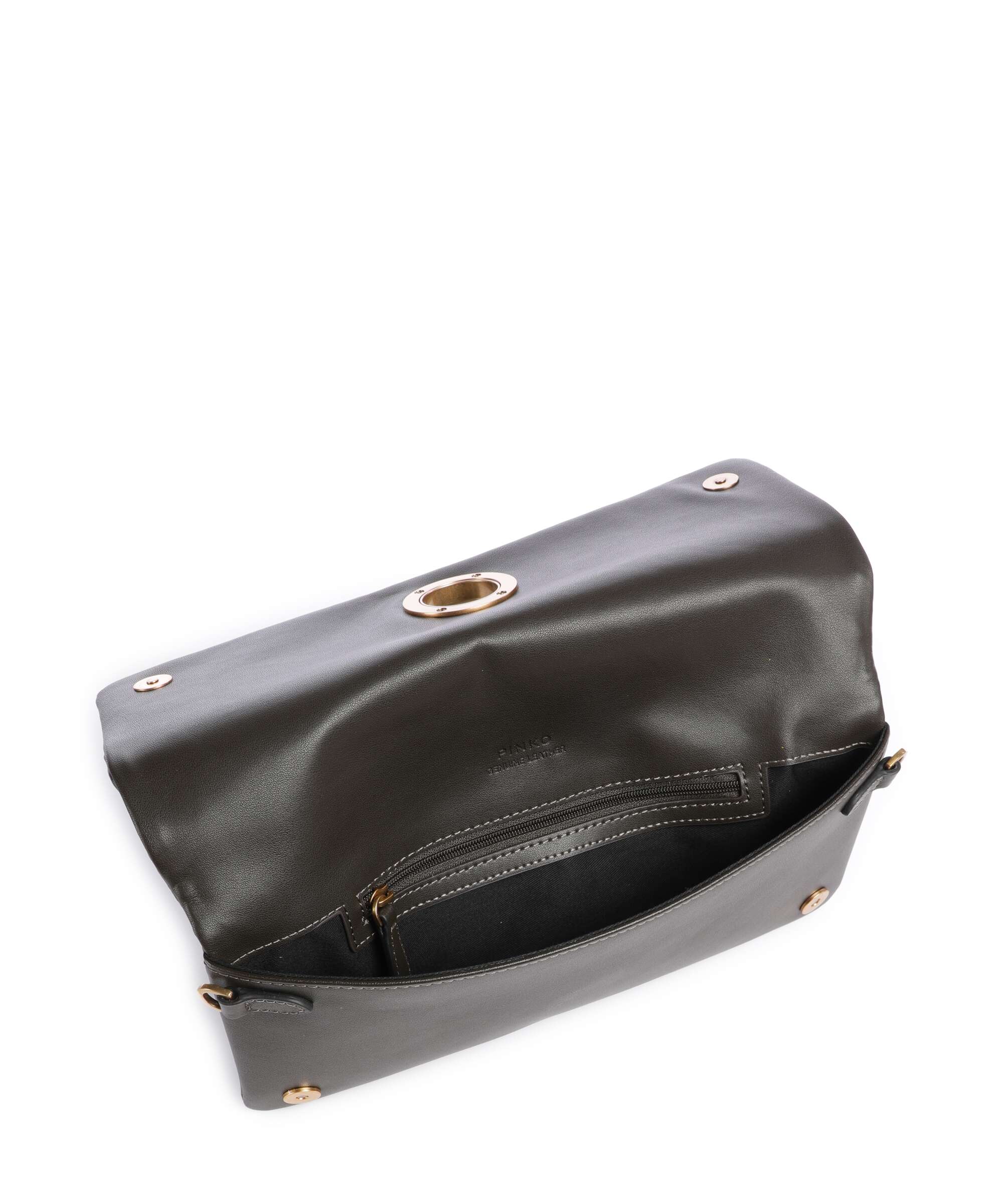 Pinko Click Soft Classic Crossbody bag verde fango/antique gold